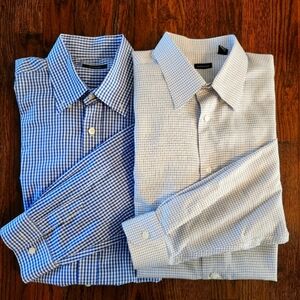 Turtleson Men’s | lot of 2 | long sleeve button down dress shirts size large